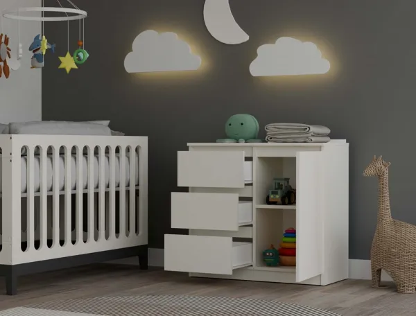 TP Living Komoda Malwa 1D3S 80 cm kašmírová