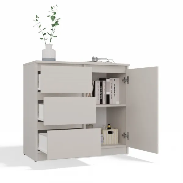 TP Living Komoda Malwa 1D3S 80 cm kašmírová