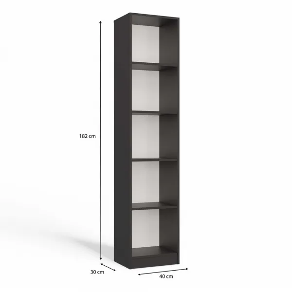 TP Living Regál Onyx R40 40 cm antracit