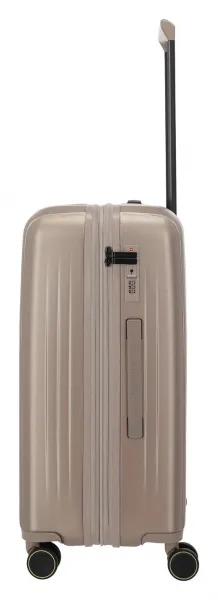 Stredný škrupinový kufor na kolieskach Travelite BARBARA Novelty M Satin Nude