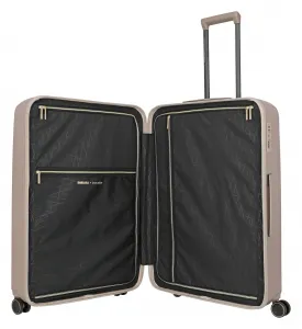 Veľký škrupinový kufor na kolieskach Travelite BARBARA Novelty L Satin Nude