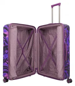 Veľký škrupinový kufor Travelite Lascana Edition L Purple Swirl