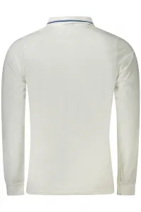 Biele pánske polo s dlhým rukávom
