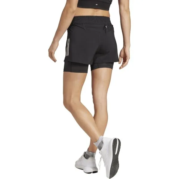 adidas OWN THE RUN B S 2IN1 W Dámske športové šortky, čierna, veľkosť