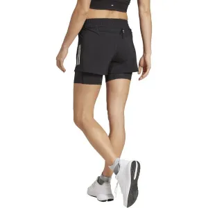 adidas OWN THE RUN B S 2IN1 W Dámske športové šortky, čierna, veľkosť