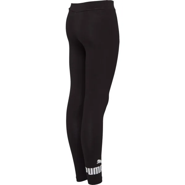 Puma ESSENTIALS NO. 1 LOGO LEGGINGS G Dievčenské legíny, čierna, veľkosť