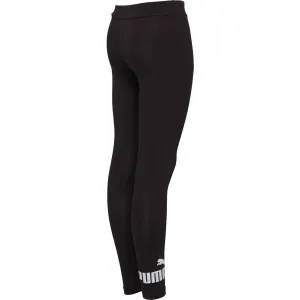 Puma ESSENTIALS NO. 1 LOGO LEGGINGS G Dievčenské legíny, čierna, veľkosť