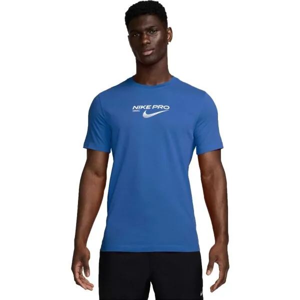 Nike DRI-FIT TEE PRO TRAINING M Pánske športové tričko, modrá, veľkosť
