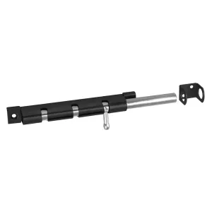 Domax Zástrč s okrúhlym jazdcom úzka WOS 150, čierna duplex, 150 x 16 mm