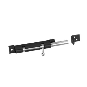 Domax Zástrč s okrúhlym jazdcom úzka WOS 100, čierna duplex, 100 x 10 mm
