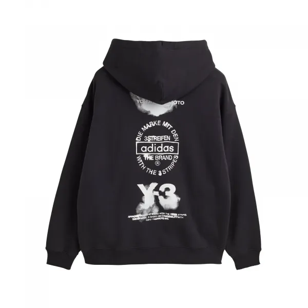 adidas Y-3 Graphic Hoodie "Black" (JX4748)