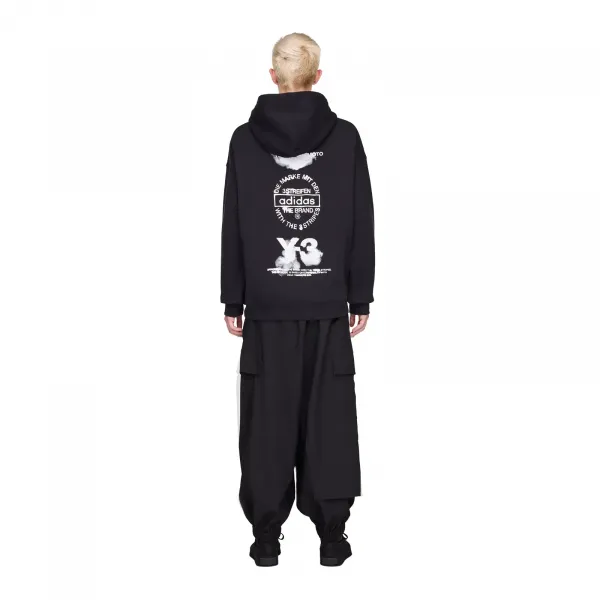 adidas Y-3 Graphic Hoodie "Black" (JX4748)