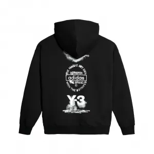 adidas Y-3 Graphic Hoodie "Black" (JX4748)