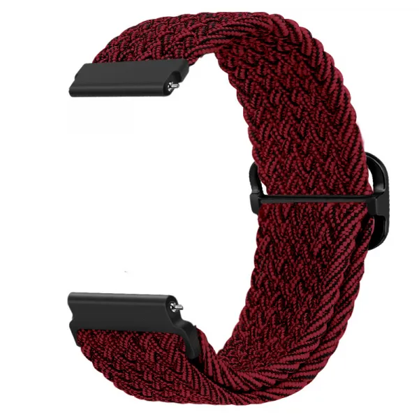 BStrap Braid Nylon remienok na Garmin Venu 2, red black (SSG035C0308)