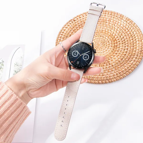 BStrap Denim remienok na Huawei Watch GT3 42mm, pink (SSG030C0708)