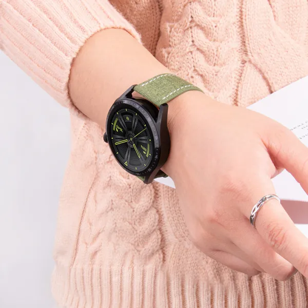 BStrap Denim remienok na Huawei Watch GT3 42mm, pink (SSG030C0708)
