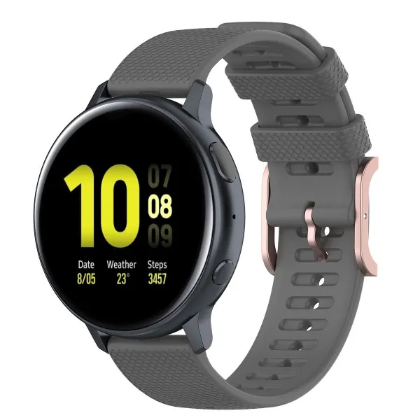 BStrap Silicone Rain remienok na Samsung Galaxy Watch 3 41mm, dark gray (SSG014C09)