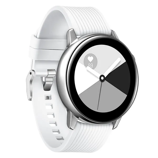 BStrap Silicone Line (Small) remienok na Garmin Venu 2 Plus, white (SSG003C1009)