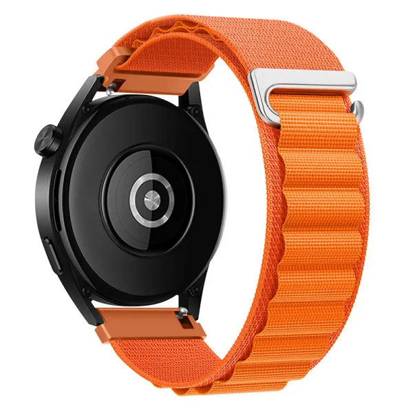 BStrap Nylon Loop remienok na Garmin Vivoactive 4, orange (SSG037C0205)