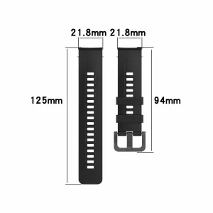 BStrap Silicone remienok na Honor Watch GS Pro, black (SHO002C01)