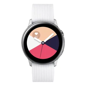 BStrap Silicone Line (Small) remienok na Garmin Vivoactive 5, white