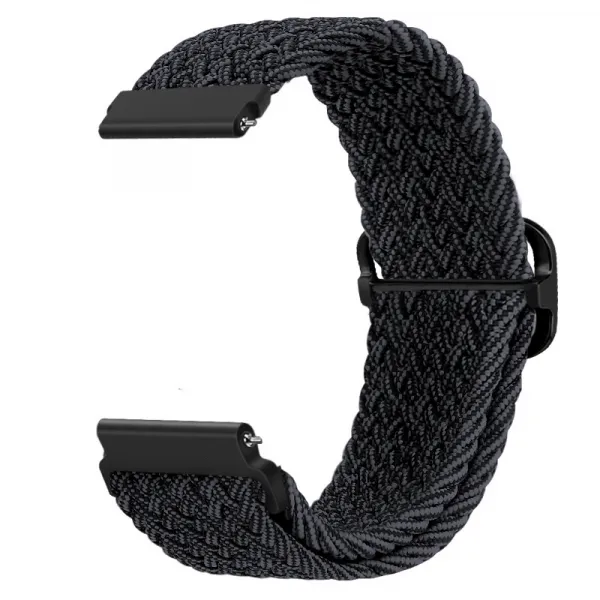 BStrap Braid Nylon remienok na Garmin Venu 2 Plus, black (SSG034C0209)