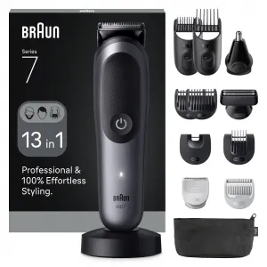 BRAUN Súprava pre starostlivosť o telo All-in-One Series 7, AIO7560, sivá