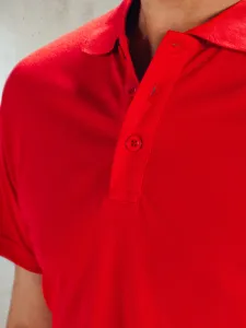 Pánske tričko s golierom DStreet Red