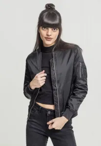 Dámska základná bomber bunda čierna