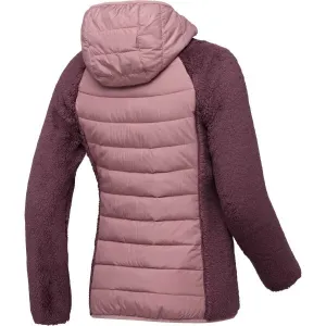 Columbia POWDER LITE II SHERPA HYBRID JACKET Dámska bunda, vínová, veľkosť