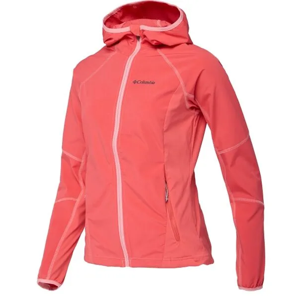 Columbia SWEET AS II W SOFTSHELL HOODIE Dámska softshellová bunda, ružová, veľkosť