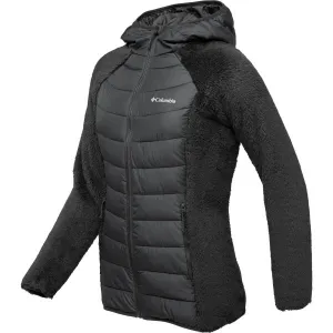 Columbia POWDER LITE II SHERPA HYBRID JACKET Dámska bunda, čierna, veľkosť
