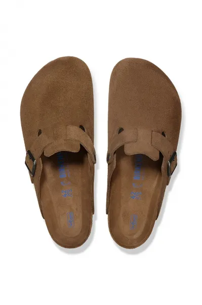Birkenstock Boston Soft Footbed Suede Leather W "Dark Tea" (1030861)