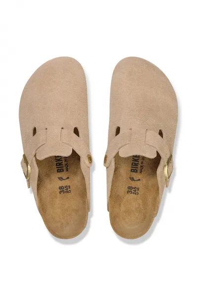 Birkenstock Boston BS Suede Leather W "Sand Castle" (1030883)