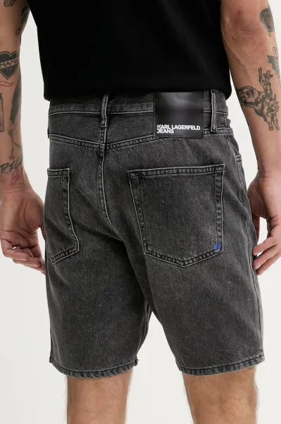 Šortky Karl Lagerfeld Jeans Klj Relaxed Short Denim Washed Black