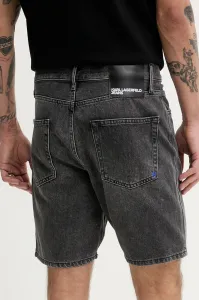Šortky Karl Lagerfeld Jeans Klj Relaxed Short Denim Washed Black