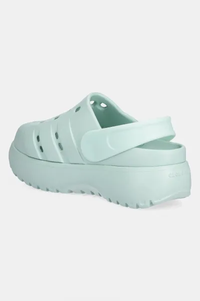 adidas ADILETTE CLOG PLATFORM Dámske šľapky, svetlomodrá, veľkosť 37