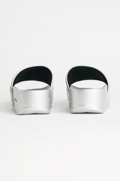 Šľapky Karl Lagerfeld Kondo Maxi Karl Nft Relief Silver Rubber