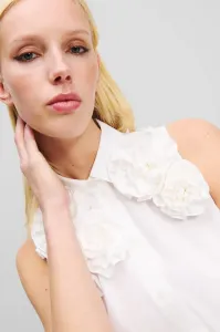 Šaty Karl Lagerfeld Flower Shirt Dress White