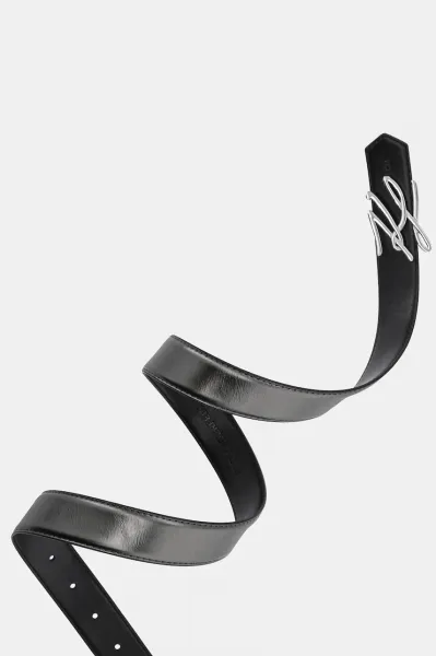 Opasok Karl Lagerfeld K/Autograph H3 Belt Gunmetal