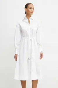 Šaty Karl Lagerfeld Karl Shirt Dress Black Textured Lthr