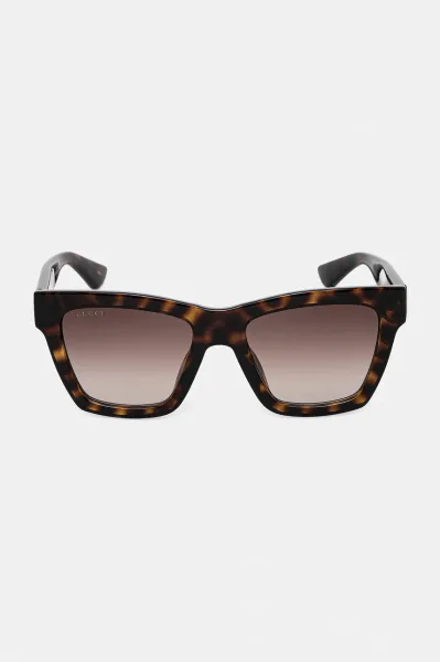 Slnečné okuliare Gucci dámske, hnedá farba, GG1714S