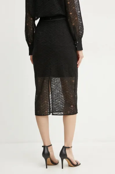Sukňa Karl Lagerfeld Fan Lace Skirt Black