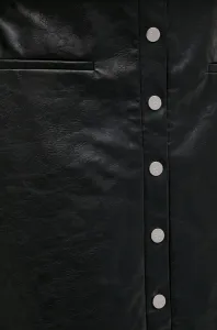 Sukňa Dkny Vegan Leather Skirt Black