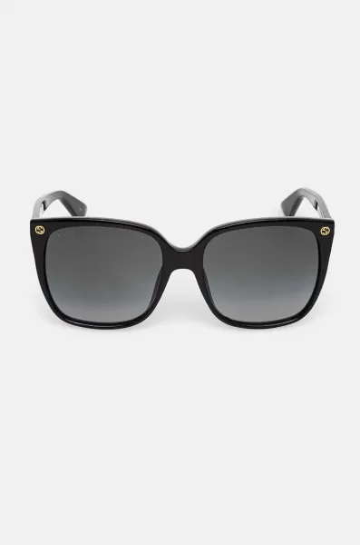 Slnečné okuliare Gucci dámske, čierna farba, GG0022S