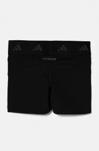 Detské krátke nohavice adidas JG TF SH LEG čierna farba, s potlačou, JF3747