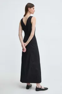 Šaty Karl Lagerfeld Cotton Day Dress Black