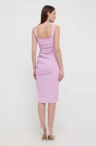 Šaty Karl Lagerfeld Gathered Stretch Dress Orchid Bouquet