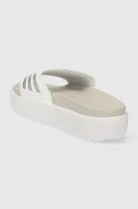 Šľapky adidas Adilette Platform dámske, biela farba, na platforme, IE9703