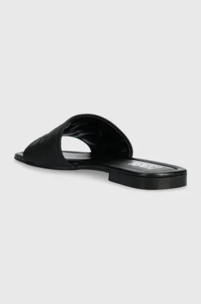 Šľapky Karl Lagerfeld Brio Monogram Rpt Slide Black Lthr